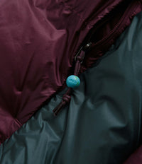 Nike ACG Lunar Lake Puffer Jacket in Night Maroon and Deep Jungle / Summit White thumbnail