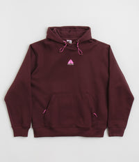 Nike ACG Therma-FIT Fleece Hoodie in Burgundy Crush and Summit White thumbnail