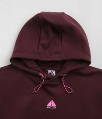 Nike ACG Therma-FIT Fleece Hoodie in Burgundy Crush and Summit White thumbnail