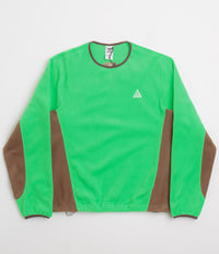 Nike ACG Wolf Tree Crewneck Sweatshirt - Green Shock / Mosswood Brown / Summit White thumbnail