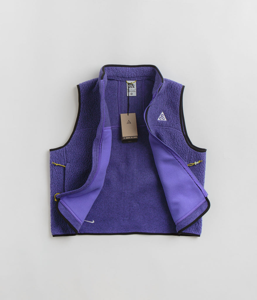 Nike ACG Womens Arctic Wolf Fleece Vest Persian Violet Black Sum Always in Colour