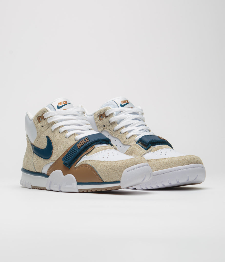 Nike Air Trainer 1 Shoes - Limestone / Valerian Blue - Ale