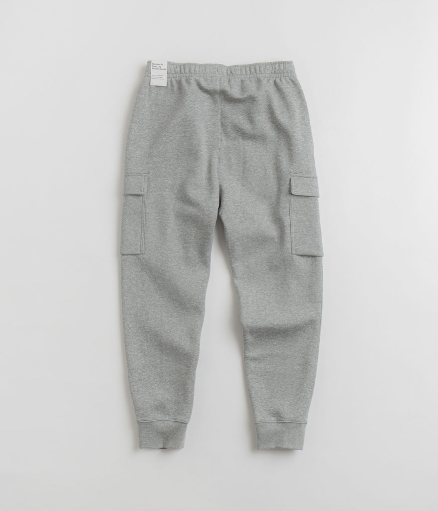 Nike Club Fleece Cargo Joggers Dark Grey Heather Matte Silver Wh Always in Colour