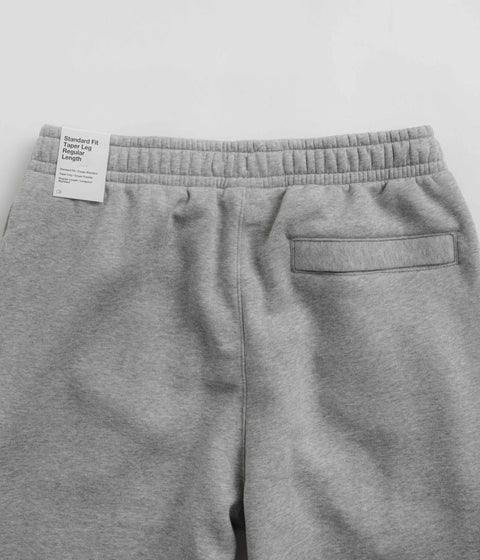 Nike Club Fleece Joggers in Dark Grey Heather and Matte Silver / White
