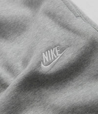 Nike Club Fleece Joggers - Dark Grey Heather / Matte Silver / White thumbnail