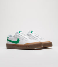 Nike Court Shot Shoes in White and Malachite and Gum Med Brown thumbnail