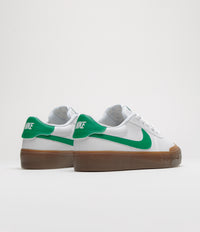 Nike Court Shot Shoes in White and Malachite and Gum Med Brown thumbnail