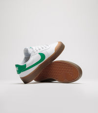 Nike Court Shot Shoes in White and Malachite and Gum Med Brown thumbnail