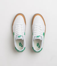 Nike Court Shot Shoes in White and Malachite and Gum Med Brown thumbnail