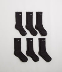 Nike Everyday Plus Cushioned Socks (6 Pack) - Black / White thumbnail