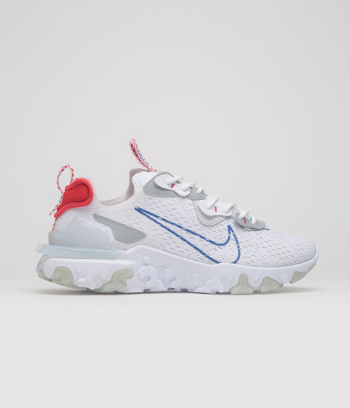 Nike React Vision Shoes - White / Game Royal - Pure Platinum