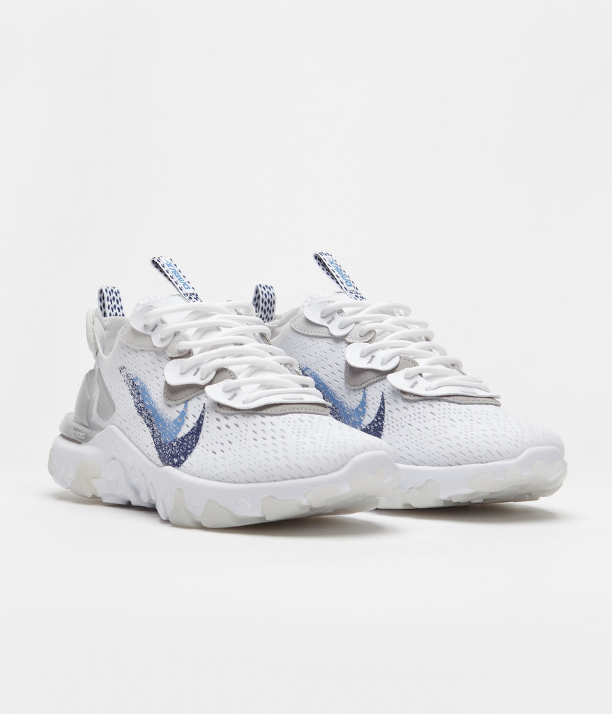 nike react white orange blue