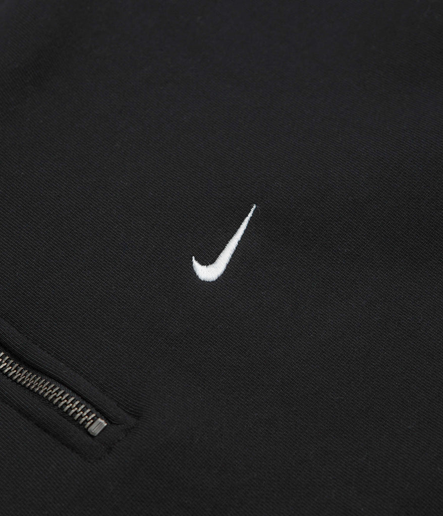 Nike Solo Swoosh 1/4 Zip Sweatshirt Black White