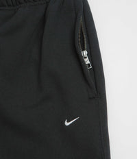 Nike Solo Swoosh Cuffed Sweatpants - Black / Black / White thumbnail