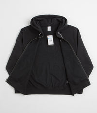 Nike Solo Swoosh Full Zip Hoodie - Black / White thumbnail