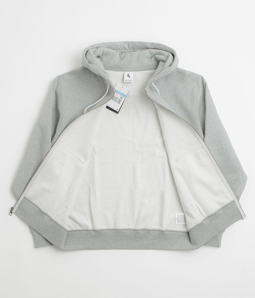 nike solo swoosh zip hoodie grey
