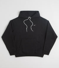 Nike Solo Swoosh Hoodie - Black / White thumbnail