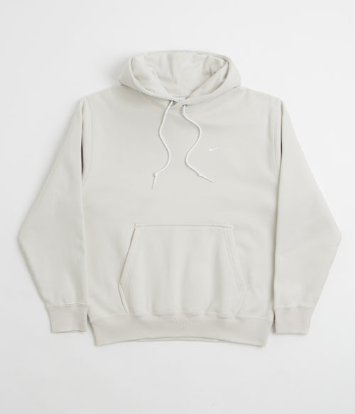 Nike Solo Swoosh Hoodie - Light Bone / White