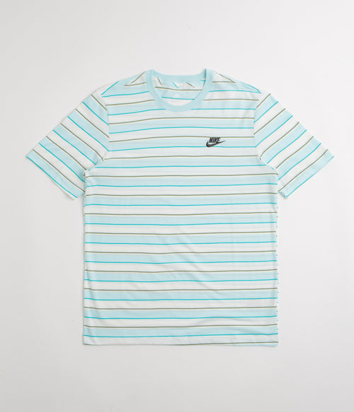 Nike Stripe Club T-Shirt - Glacier Blue / Black