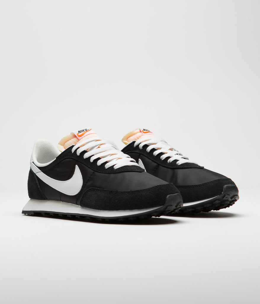 Nike Waffle Trainer 2 Shoes - Black / White - Sail - Total Orange