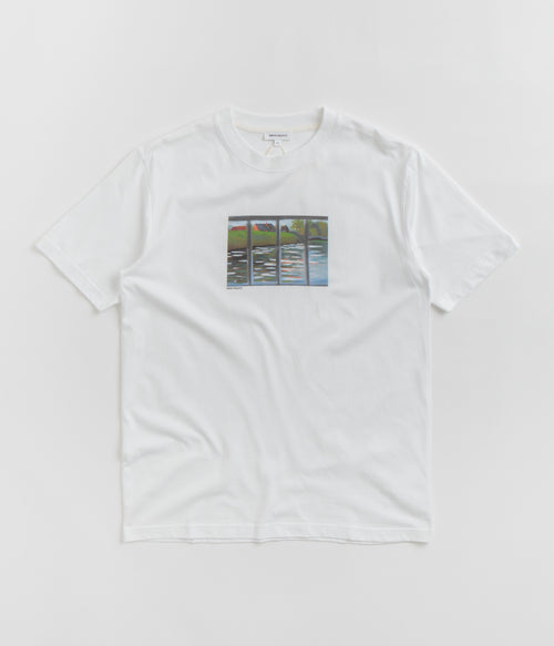 Norse Projects Johannes Organic Canal Print T-Shirt - White
