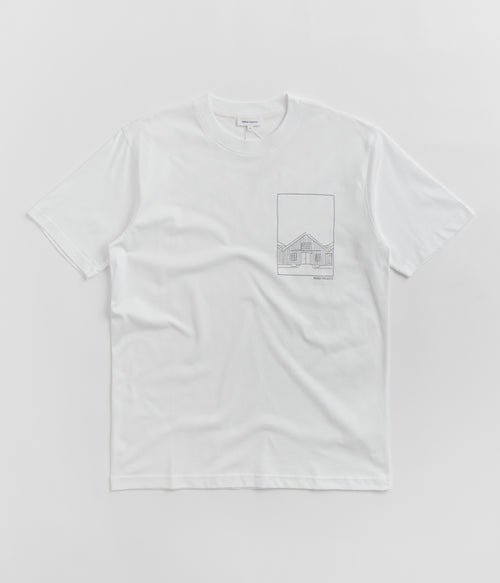 Norse Projects Johannes Organic Kanonbadsvej Print T-Shirt - White
