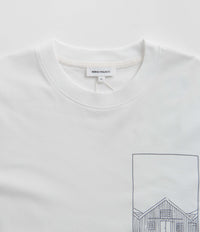 Norse Projects Johannes Organic Kanonbadsvej Print T-Shirt - White thumbnail