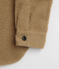 Norse Projects Silas Textured Cotton Wool Overshirt - Camel thumbnail
