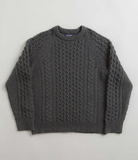 Patagonia Recycled Cable Knit Crewneck Sweatshirt - Hex Grey thumbnail