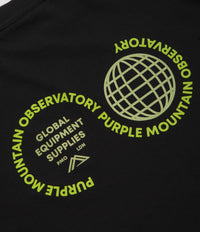 Purple Mountain Observatory Globe T-Shirt - Black thumbnail