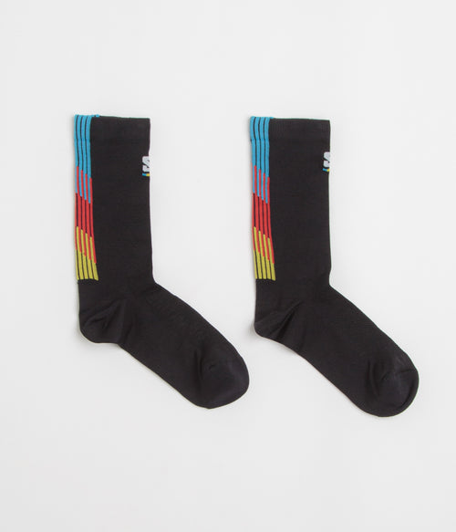 Salomon Pulse Race Flag Crew Socks - Black