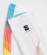 Salomon Pulse Race Flag Crew Socks - White thumbnail
