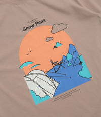 Snow Peak Camping Graphic T-Shirt - Beige thumbnail