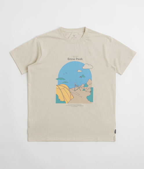 Snow Peak Camping Graphic T-Shirt - Ivory