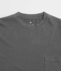 Snow Peak Garment Dyed Long Sleeve T-Shirt - Charcoal thumbnail