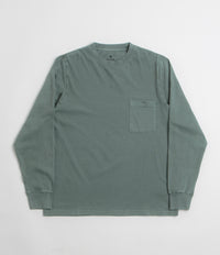 Snow Peak Garment Dyed Long Sleeve T-Shirt - Dark Green thumbnail