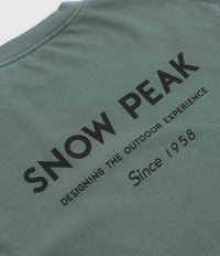 Snow Peak Garment Dyed Long Sleeve T-Shirt - Dark Green thumbnail