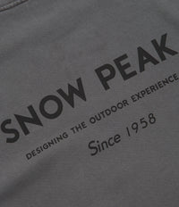 Snow Peak Garment Dyed T-Shirt - Charcoal thumbnail