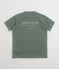 Snow Peak Garment Dyed T-Shirt - Dark Green thumbnail