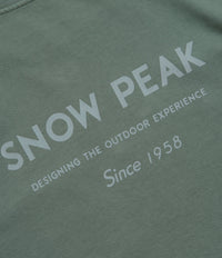 Snow Peak Garment Dyed T-Shirt - Dark Green thumbnail