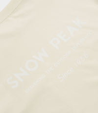 Snow Peak Garment Dyed T-Shirt - Ivory thumbnail