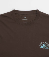 Snow Peak Living With Nature Long Sleeve T-Shirt - Dark Brown thumbnail