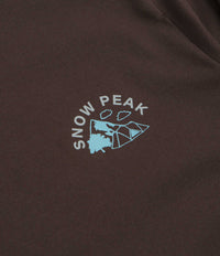 Snow Peak Living With Nature Long Sleeve T-Shirt - Dark Brown thumbnail