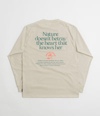 Snow Peak Living With Nature Long Sleeve T-Shirt - Ivory thumbnail