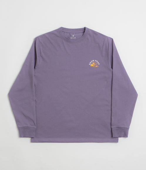 Snow Peak Living With Nature Long Sleeve T-Shirt - Purple