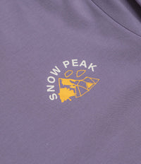 Snow Peak Living With Nature Long Sleeve T-Shirt - Purple thumbnail