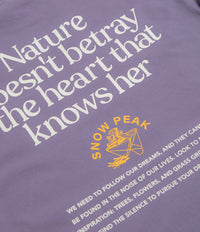 Snow Peak Living With Nature Long Sleeve T-Shirt - Purple thumbnail