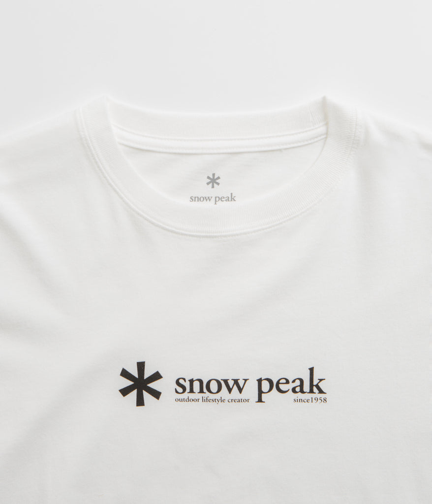 snow peak ホワイト　Tシャツ スノーピーク Tシャツ L 白 ホワイト - メルカリ