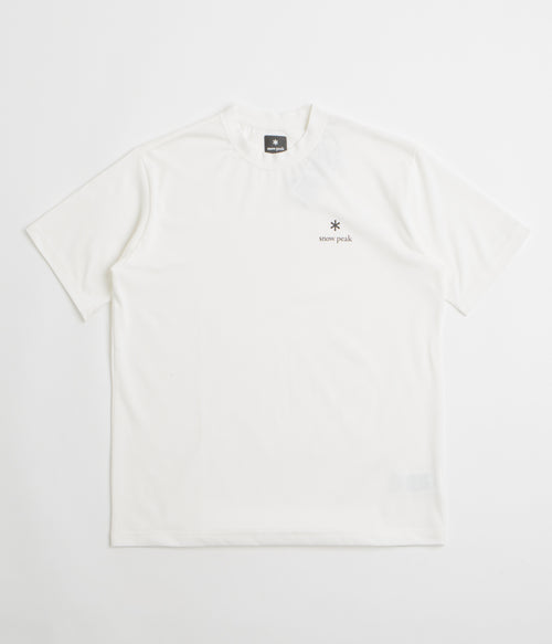 Snow Peak NSD Square Logo T-Shirt - Off White