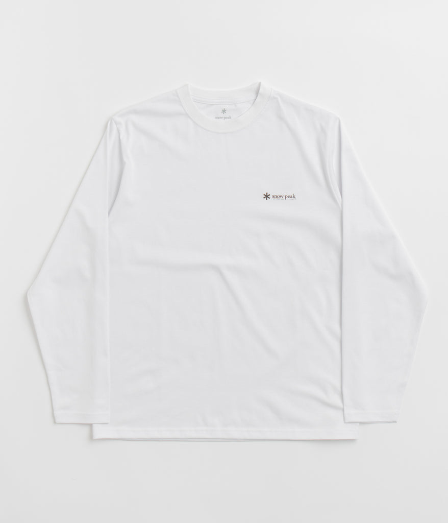 snow peak ホワイト　Tシャツ snow-peak-onepoint-logo-long-